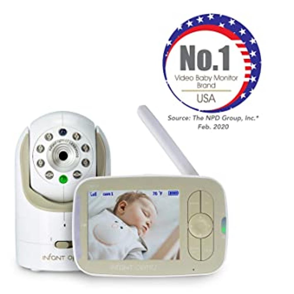 REXING BM1 Monitor de bebé con capacidad de grabación, pantalla IPS de 4.5  pulgadas, video/audio de 720p, conversación bidireccional