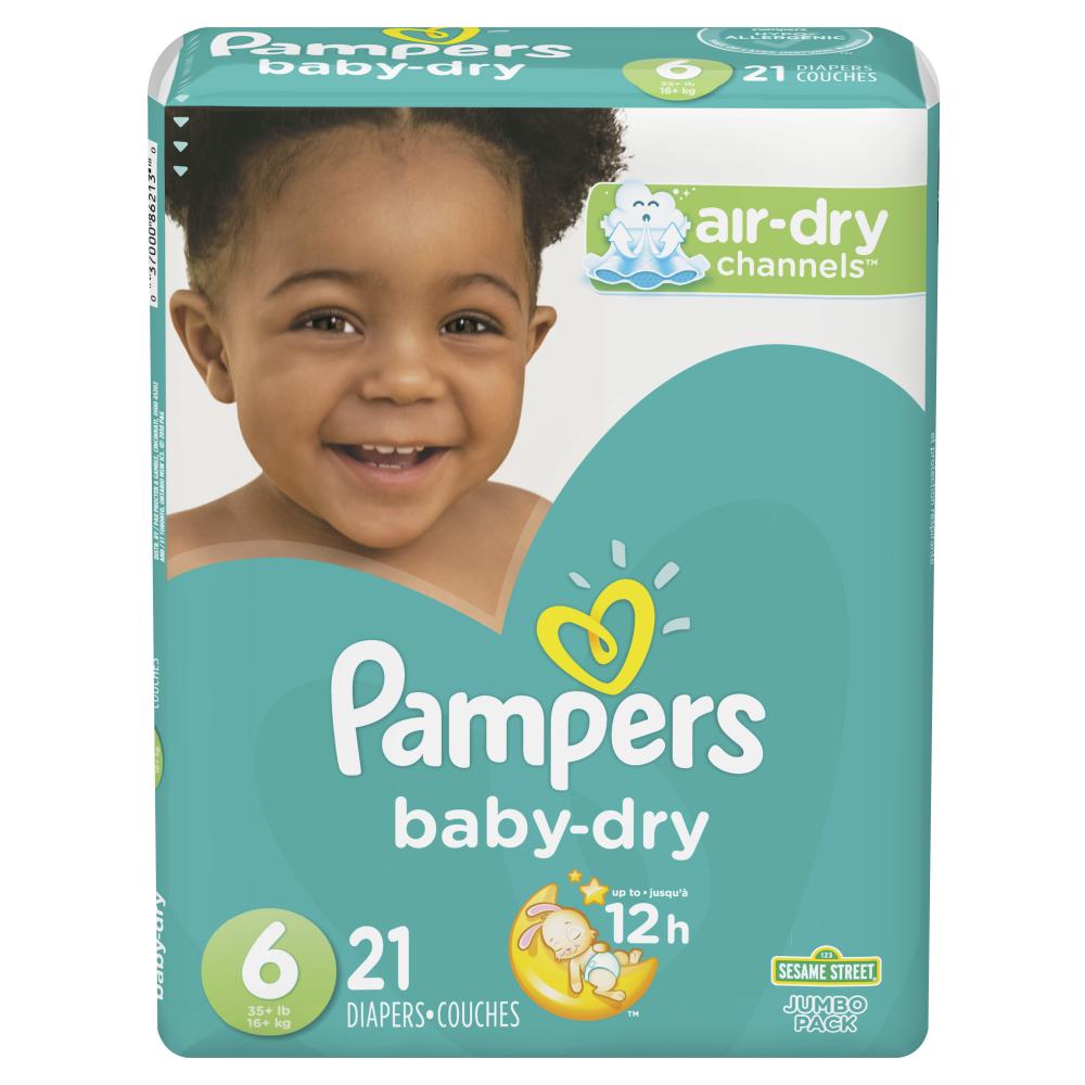 Pañales Pampers Baby Dry, Talla 6, 21 Unidades : Precio Guatemala