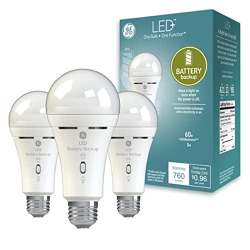 Light bulb store with backup battery