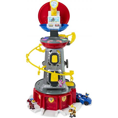 Paw Patrol, Mighty Lookout Tower con 4 figuras de acción adicionales  exclusivas, coche de juguete, luces y sonidos (exclusivo de ),  juguetes para niños de 3 años en adelante : Precio Guatemala