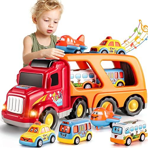 Camion Grande Con Juguetes Carro Avion Sonido Y Luces Para Niños De 3 4 5 6  Años