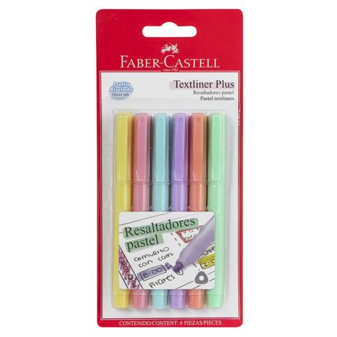 Marcador Resaltador Faber Castell 6 Colores Pastel (48) : Precio Guatemala