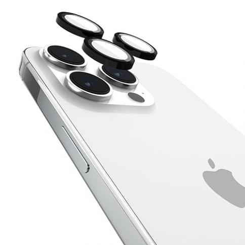 Protector de lente de cámara Pelican con anillos de aluminio para iPhone 15  Pro Max/iPhone