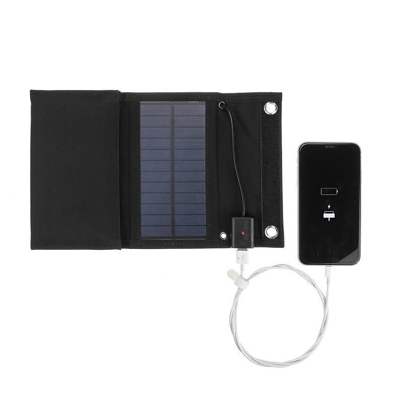  mewmewcat Cargador solar portátil de 2 W 5 V Cargador de panel solar  para acampar con enchufe micro USB para cargar teléfonos móviles mini  ventiladores LED luz casa monitor cámara 