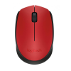 Mouse Óptico Inalámbrico Ambidiestro, 2.4 GHz, Color Rojo, M170 Logitech