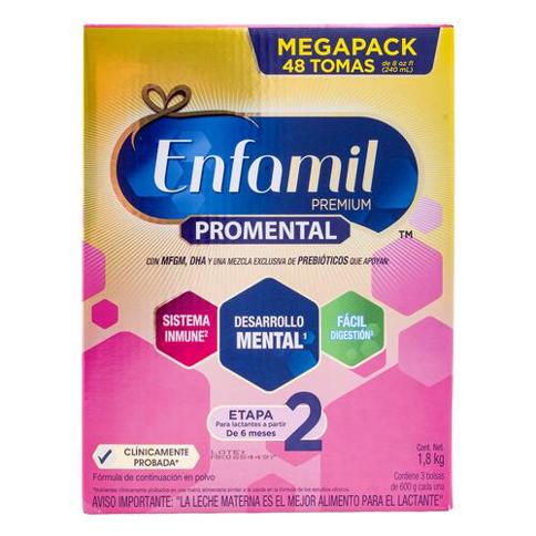 Enfamil Premium Promental Alimento Lácteo en Polvo Etapa 1/ 3 Unidades /  600 g / 21.16 oz, Bebé, Pricesmart, Vía Brasil