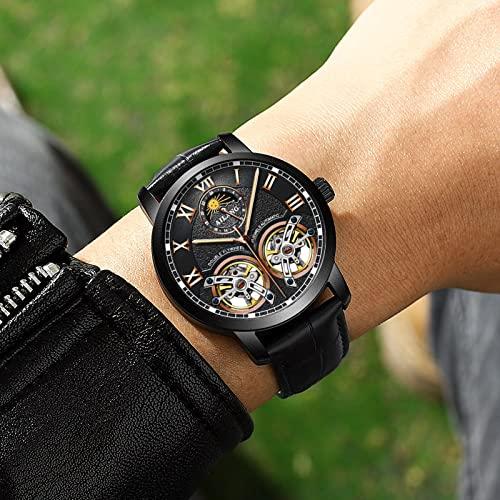 AILANG Reloj Mecánico Automático Para Hombre, Con Doble Tourbillon