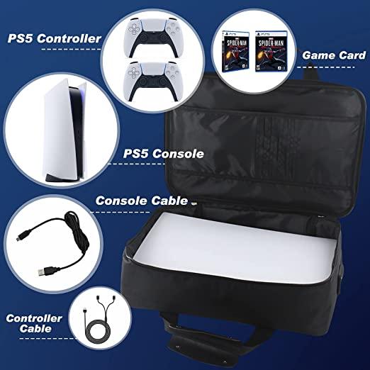 Mochila portátil para consola PS5, bolsa de viaje para Sony