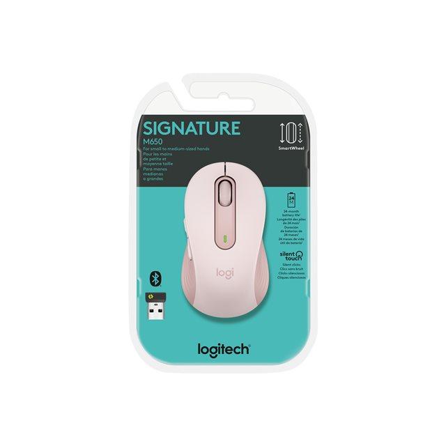 Ratón Inalámbrico Signature M650 - Silencioso, Bluetooth-rosa Logitech con  Ofertas en Carrefour