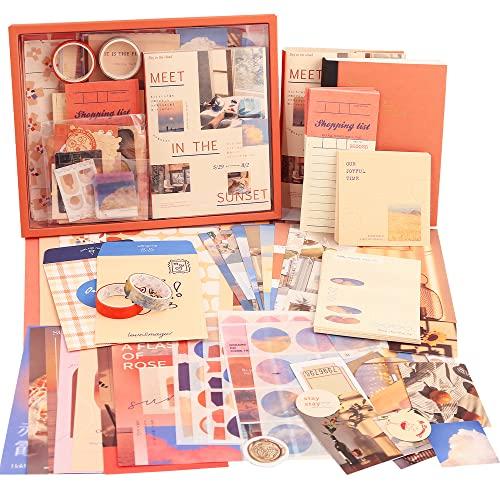  348 Pcs Scrapbooking Supplies Kit, Vintage Aesthetic