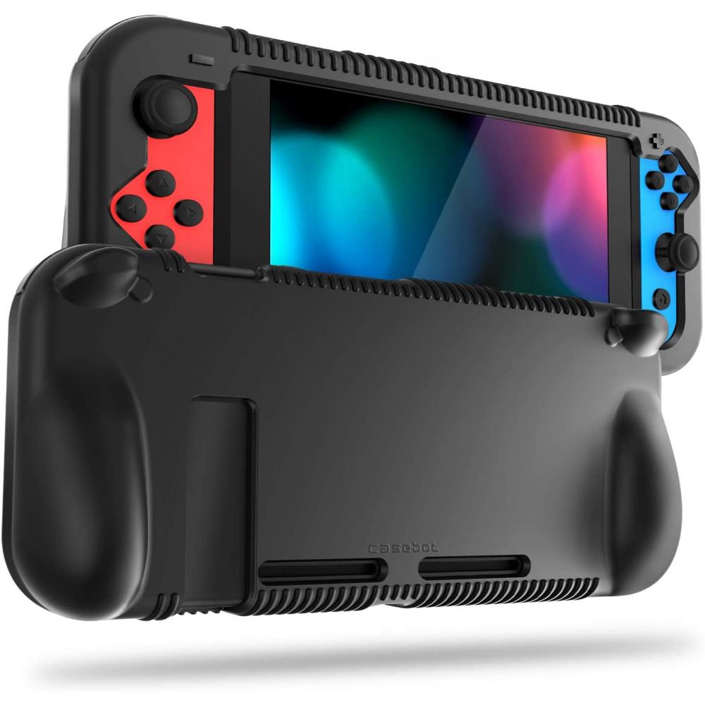 KENOBEE Funda de silicona compatible con Nintendo Switch OLED modelo 2021,  suave y ligera, con agarre ergonómico con absorción de golpes y diseño