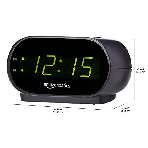 Peakeep Reloj despertador analógico silencioso sin tictac, 7 sonidos  opcionales de despertador con control de volumen, luz nocturna y  repetición