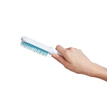 Cepillo para limpiar el cabello, desenreda, cepilla o peina fácilmente,  cepillo retráctil para cabello seco o húmedo, niños y adultos por Qwik  Clean