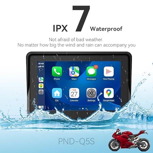 Pantalla Táctil Para Moto 5 Pulgadas - Android Auto Y CarPlay Inalámbrico - Resistente Agua