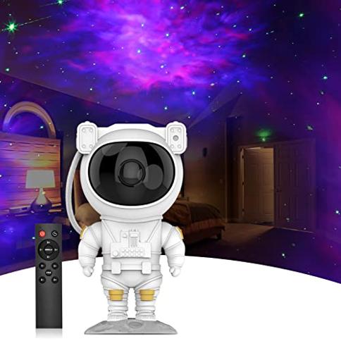 Astronaut Star Projector Night Light - Proyector espacial Galaxy Starry  Nebula Lámpara de proyección de techo con