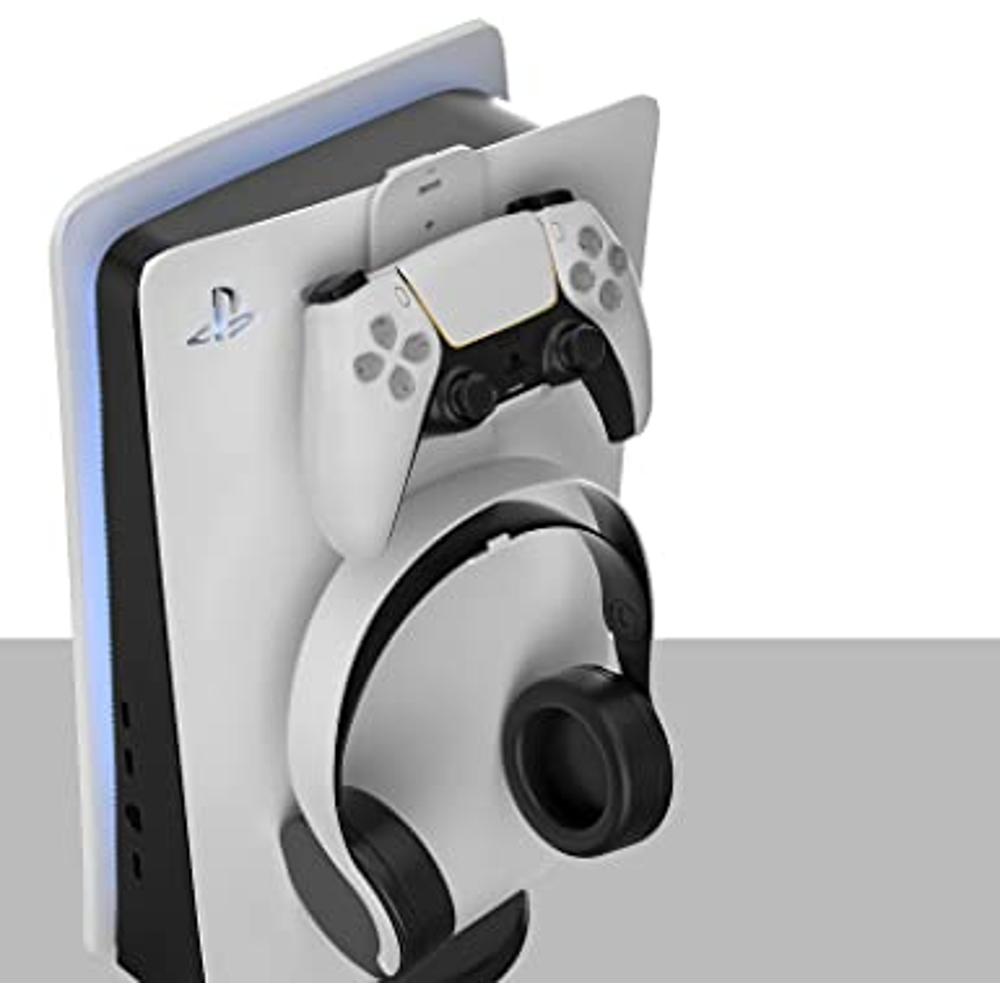 ECHZOVE Soporte para auriculares PS5, gancho para auriculares PS5, colgador  de auriculares PS5, compatible con auriculares universales para juegos