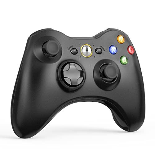 Y-Team Controlador inalámbrico para Xbox 360, 2.4 GHz, mando a distancia  para Xbox 360/Xbox 360 Slim/PC/Windows 7 8 10 con doble vibración (blanco)