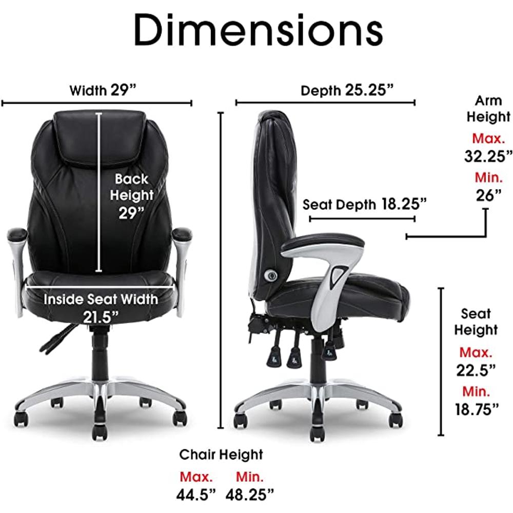  Via Seating's Vero silla de ordenador, silla de oficina de  grado comercial, silla de escritorio ergonómica, asiento y respaldo de  espuma moldeada por inyección cosida a mano, comodidad todo el día