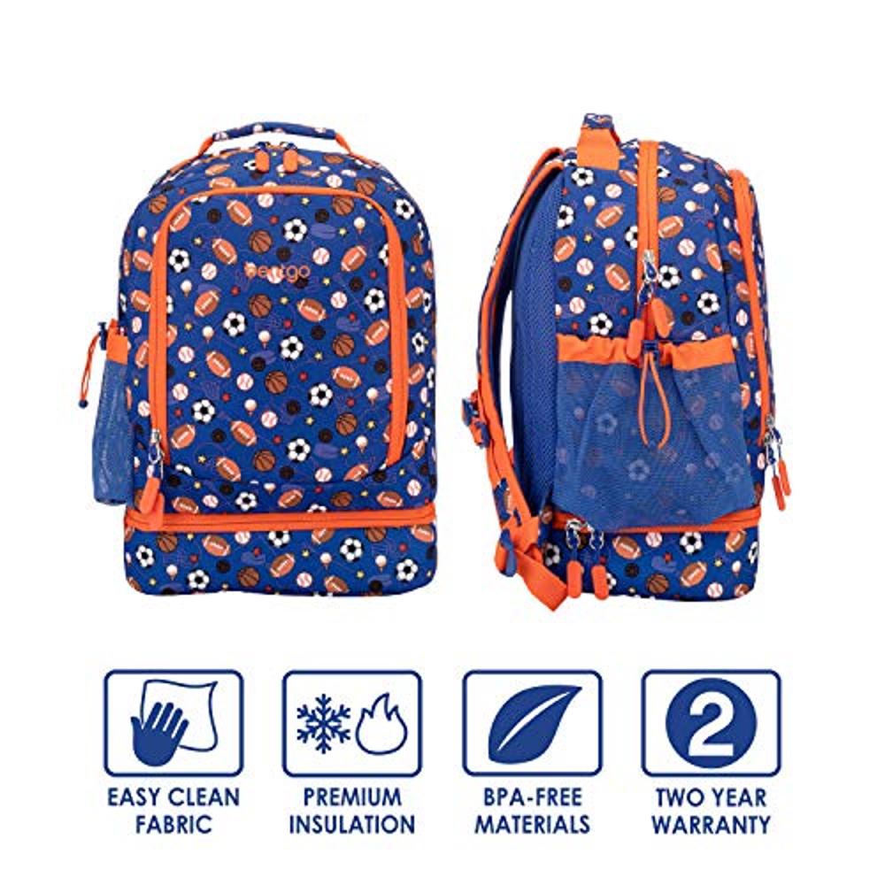 Bentgo® Kids Mochila 2 en 1 y lonchera con aislamiento - Mochila duradera  de 16 y