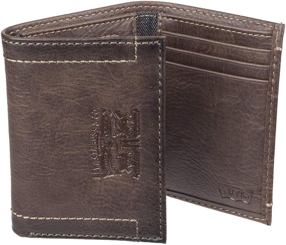 Levi'S Men'S Trifold Wallet-Sleek And Slim Includes Id Window And ...