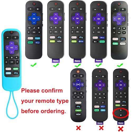 TOKERSE Silikon-Schutzhülle Für Roku Fernbedienung – Leuchtet Im Dunkeln, Anti-rutsch, Mit Anti-Verlust-Band