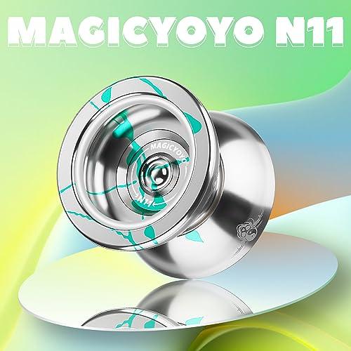 2 Yoyos De Aleación De Aluminio 6061 | Set Competitivo Con Cuerdas, Guantes Y Bolsa | Color A Elegir