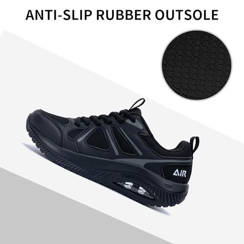 GANNOU Zapatos De Caminar Con Punta Ancha Soporte De Arco