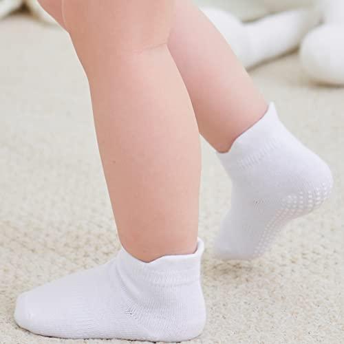 Calcetines antideslizantes para bebé 6-12 meses Color Blanco - Vizaro