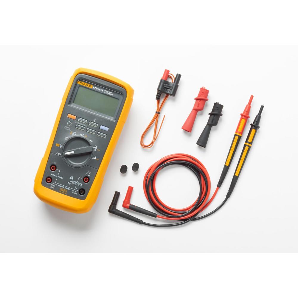 Fluke Multímetro digital True-RMS de 87 V máximo, resistente, resistente al  agua y al polvo con clasificación IP67, capacidad de batería de hasta 800