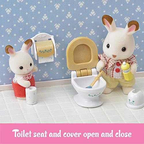 Ensemble Salle De Bain Calico Critters Country - Maison De Poupée 1:12, Accessoires, Neuf, âge 3+