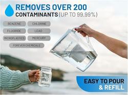 Epic Water Filters Pure REPLACEMENT Compatible with Epic Pure Water Pitcher/Removes Fluoride, Lead, Forever Chemicals, Heavy Metals, Industrial Pollutants/Filters 100 Gallons (1, Pure Standard) - Set name Pure Standard - Número de unidades 1