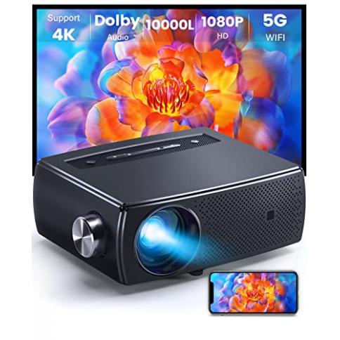 Proyector Android TV 4K Soporte, Proyector WiFi Bluetooth Full HD