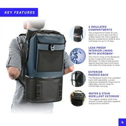 Titan by Arctic Zone Deep Freeze Welded Backpack Cooler - Nombre de estilo Backpack Cooler - Color Cold Front