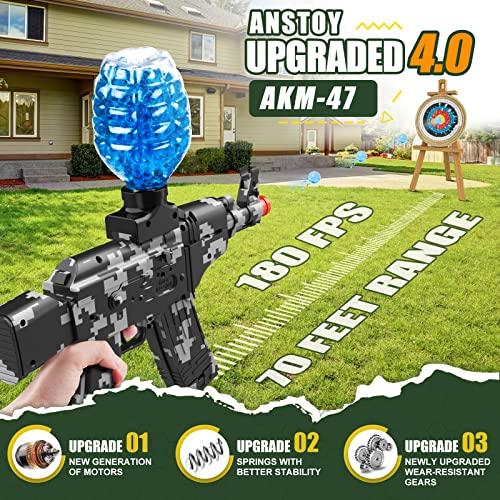  Anstoy - Rifle eléctrico de bolas de gel AEG AKM-47, para  actividades al aire libre y juegos de tiros y disparos en equipos :  Juguetes y Juegos