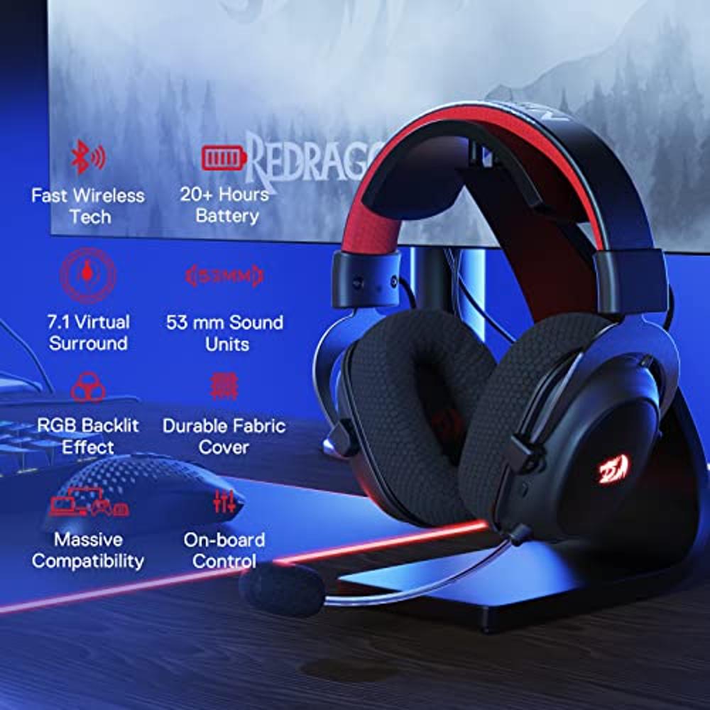 Auriculares Gamer Redragon Zeus X Usb Rgb 7.1 Pc Pro Esports