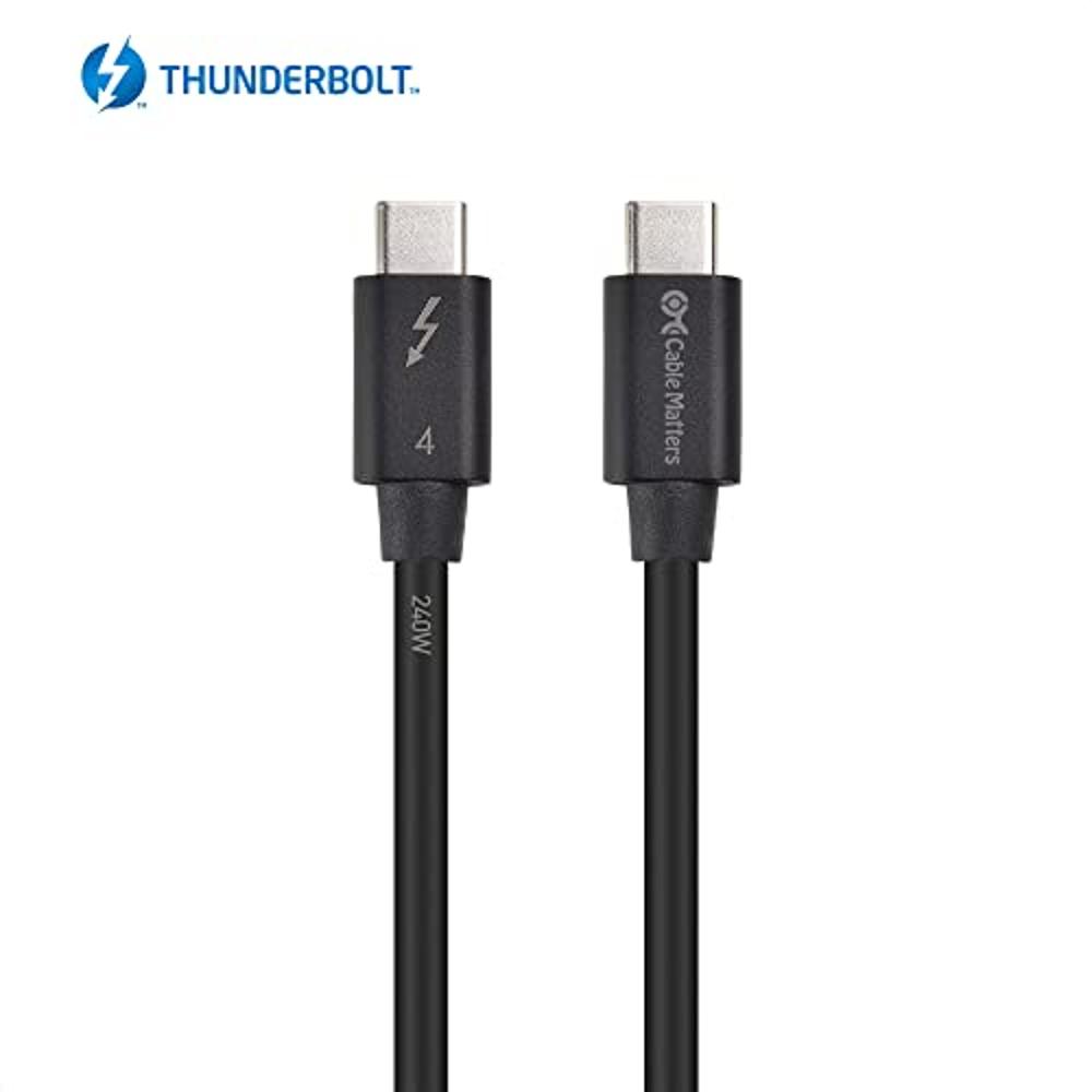 Cable USB C corto, cable Thunderbolt 4/3 USB 4/3.1 de 0.45 pies con  transferencia de datos de 40 Gbps y carga de 100 W video HD 8K, compatible  con