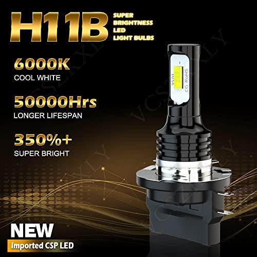 VCSZKXLY H11B LED Headlight Bulb, 6000K Cool White H11B LED Bulbs Low