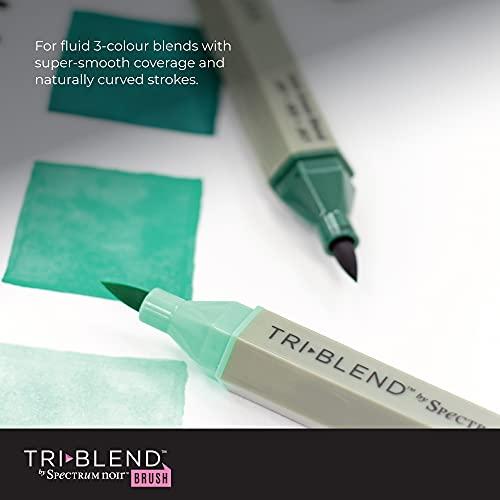 Spectrum Noir Triblend Brush Nib Alcohol Markers Colouring Pack of 24 Unique 3in1 Blendable