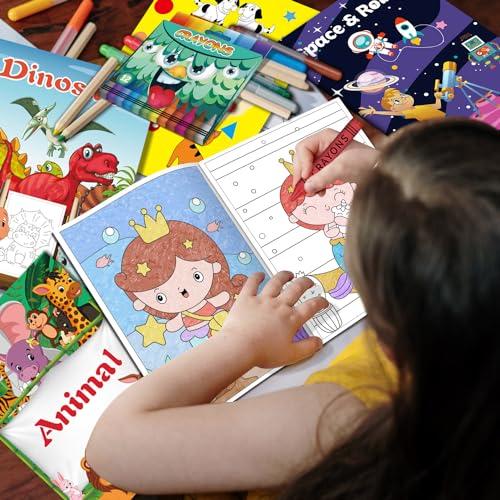  Paquete de 20 libros para colorear pequeños para niños de 4 a 8  años (5.1 x 7 pulgadas), libros para colorear a granel para niños de 2 a 4  años, regalos