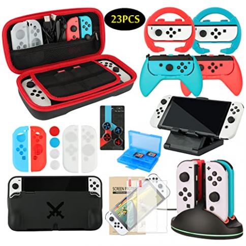 Switch Accessories Bundle Party Pack para Nintendo Switch OLED