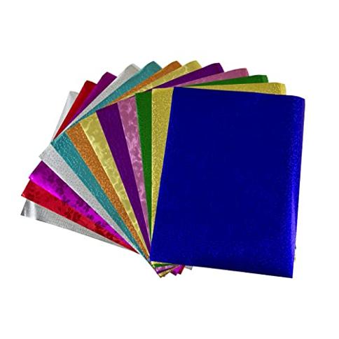 Hygloss Products Embossed Metallic Foil Paper Sheets Assorted