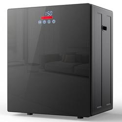 EUHOMY 1.5 Cu.ft. Portable Clothes Dryer, 850W Compact Dryer with Exhaust Hose, Mirror Finish, LCD Touch Panel, 4 Drying Modes, 5.5lbs Capacity, Portable Dryer for Apartments, Dorms, Rvs, Black - Color Glossy Black