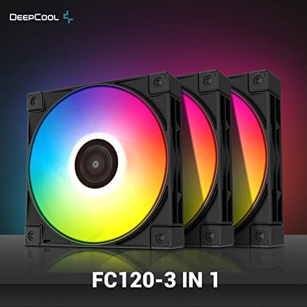 DeepCool FC120 3in1 PC Fans Each 120mm 1800RPM 61.91CFM FDB Computer