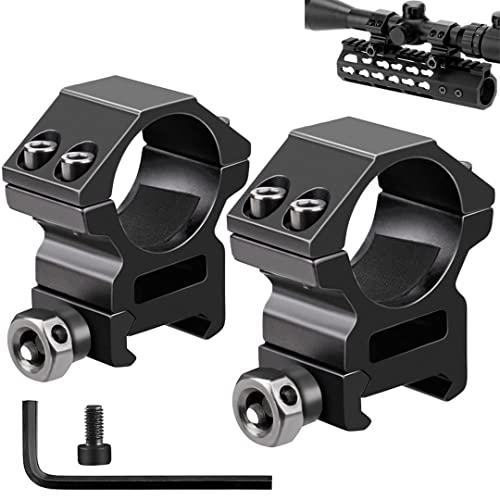 LONSEL 1 Picatinny Scope Rings, 2Pcs Medium Profile 1 Inch Scope Ring ...
