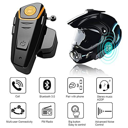 Yideng Bluetooth for Motorcycle Helmet Headset Wireless Intercom