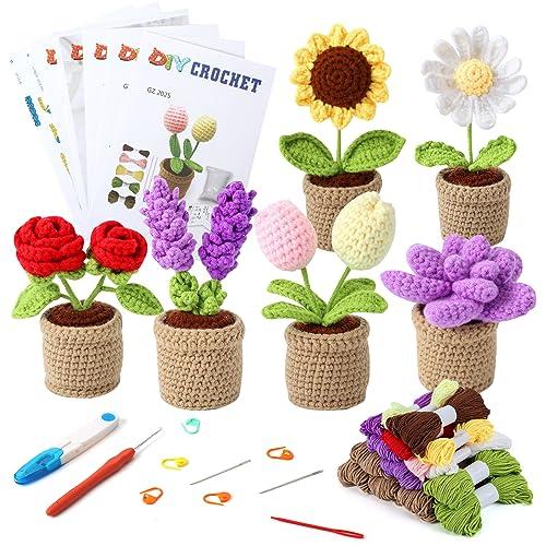 Kit Completo De Ganchillo Para Principiantes Katech - Incluye Todo Lo Necesario Para Empezar A Tejer