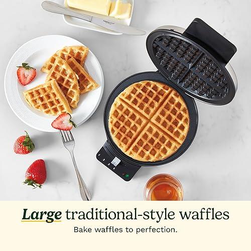 Cuisinart WMRCAP2 Round Classic Waffle Maker, Brushed Stainless,Silver