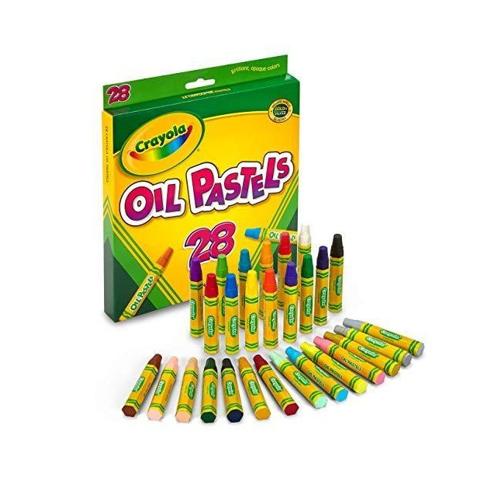 Caja de Crayones Pastel Oil, 28 Unidades, Colores Surtidos, 524628 Crayola  : Precio Costa Rica