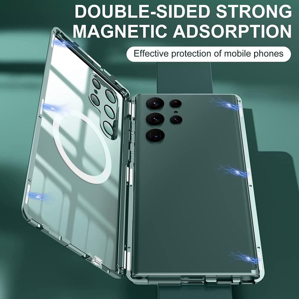 Jonwelsy Funda antiespía para Samsung Galaxy S23 Ultra, cubierta de vidrio  templado de privacidad frontal y trasera de 360 grados, pantalla antiespía
