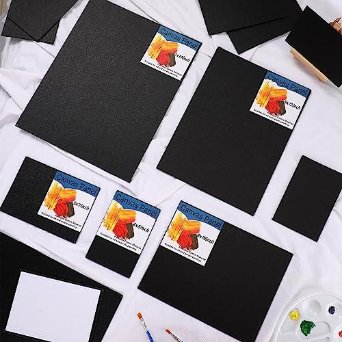 Faccito 36 Pcs Art Black Painting Canvas Panels Multipack 4 x 6 Inch, 5 x 7  Inch, 8 x 10 Inch, 9 x 12 Inch, 11 x 14 Inch Value Classroom Pack Canvas  for Students Painting Hobby Painters Using Oil : Precio Guatemala